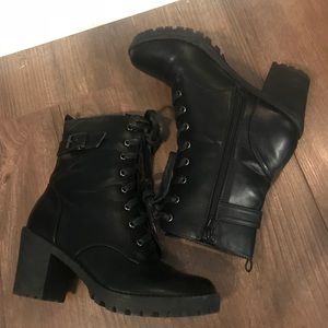 Women’s Black Combat Boots
